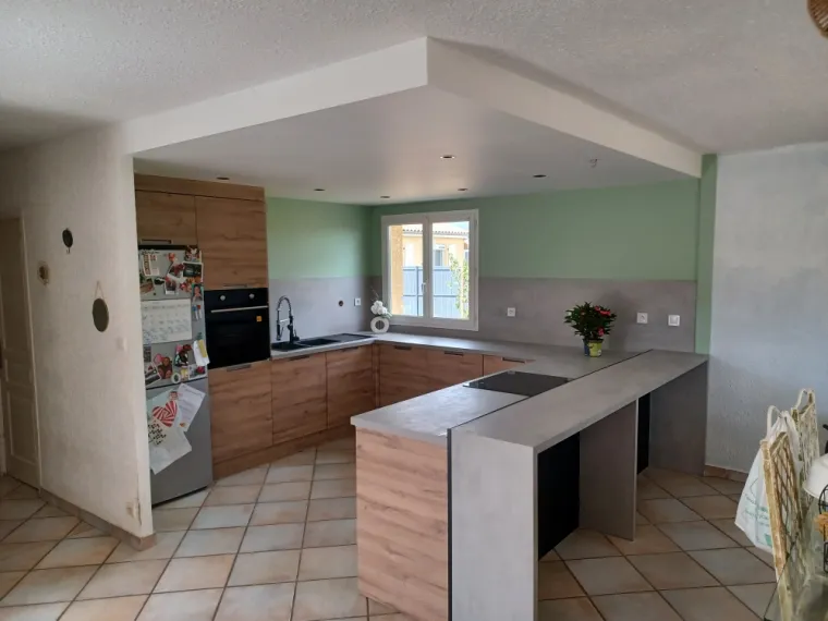 Rénovation et pose d'une cuisine à Saint Lèger Sur Roanne, Roanne, AGENCEMENT DU ROANNAIS